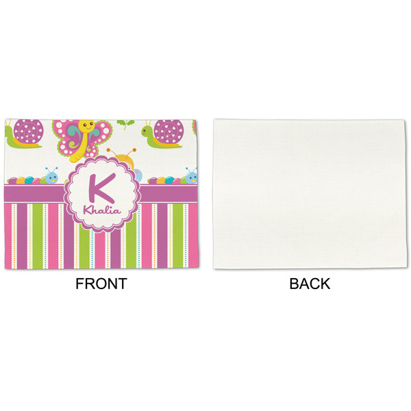 Butterflies & Stripes Linen Placemat - APPROVAL Single (single sided)