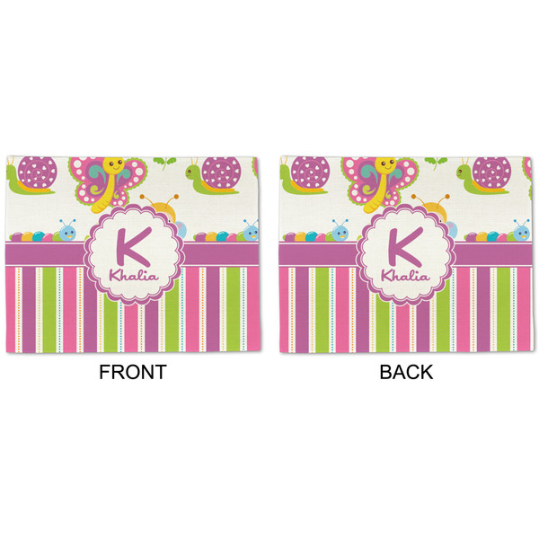 Butterflies & Stripes Linen Placemat - APPROVAL (double sided)