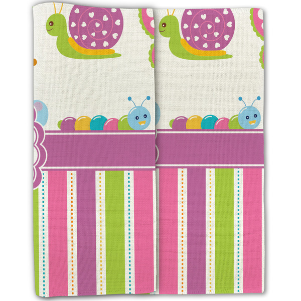 Butterflies & Stripes Linen Placemat - Folded Half (double sided)