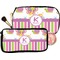 Butterflies & Stripes Makeup / Cosmetic Bags (Select Size)