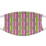 Butterflies & Stripes Cloth Face Mask (T-Shirt Fabric)