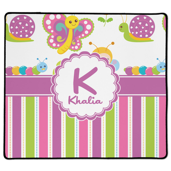 Custom Butterflies & Stripes XL Gaming Mouse Pad - 18" x 16" (Personalized)