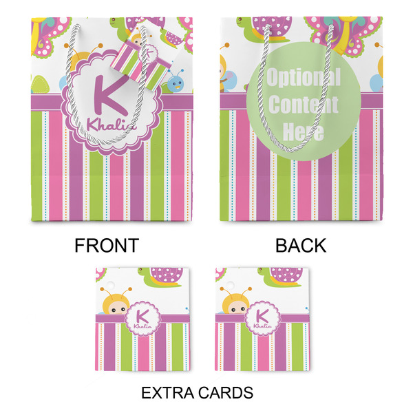 Butterflies & Stripes Medium Gift Bag - Approval