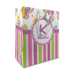 Butterflies & Stripes Medium Gift Bag (Personalized)