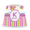 Butterflies & Stripes Poly Film Empire Lampshade - Front View