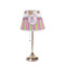 Butterflies & Stripes Poly Film Empire Lampshade - On Stand