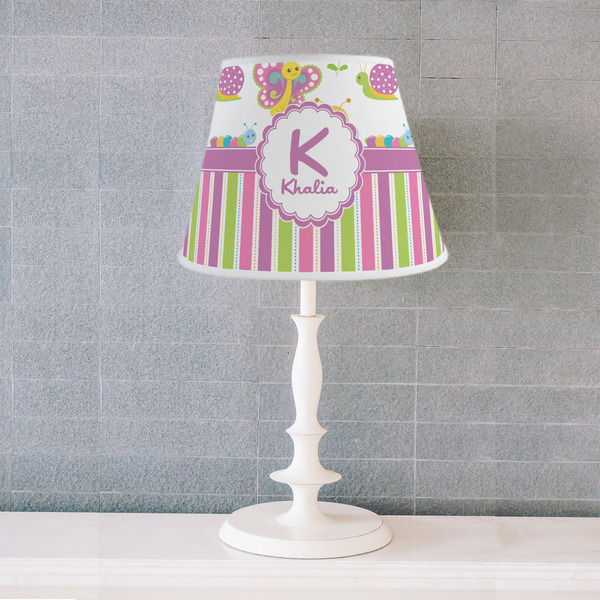 Butterflies & Stripes Poly Film Empire Lampshade - Lifestyle