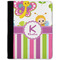 Butterflies & Stripes Notebook Padfolio - Medium w/ Name and Initial