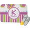 Butterflies & Stripes Memory Foam Bath Mat - 34"x21" (Personalized)