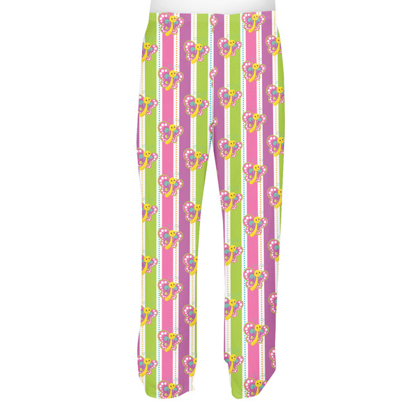 Butterflies & Stripes Men's Pjs Back - on model