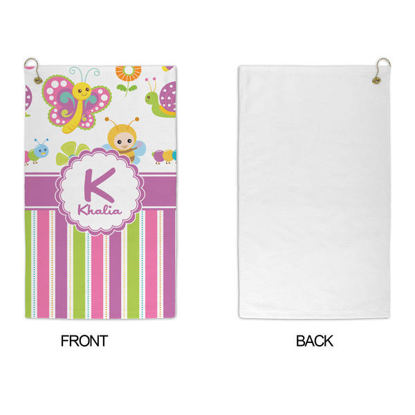 Butterflies & Stripes Microfiber Golf Towels - APPROVAL
