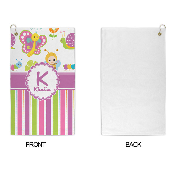 Butterflies & Stripes Microfiber Golf Towels - APPROVAL