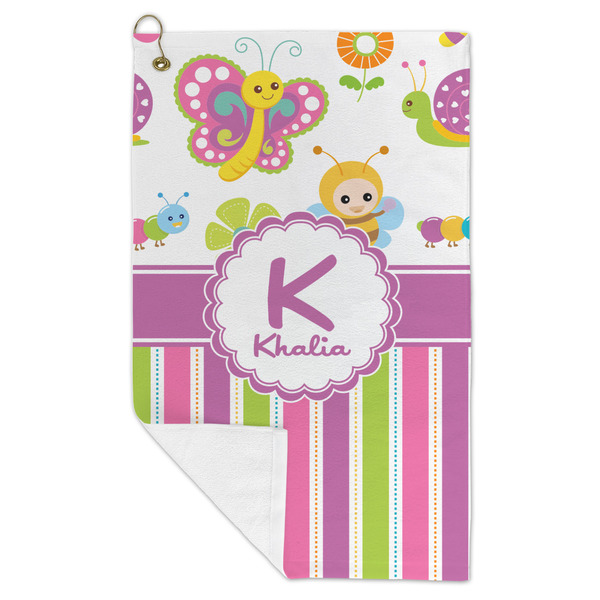 Butterflies & Stripes Microfiber Golf Towels - FOLD
