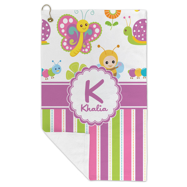 Butterflies & Stripes Microfiber Golf Towels - FOLD