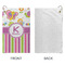 Butterflies & Stripes Microfiber Golf Towels - Small - APPROVAL