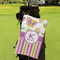 Butterflies & Stripes Microfiber Golf Towels - Small - LIFESTYLE
