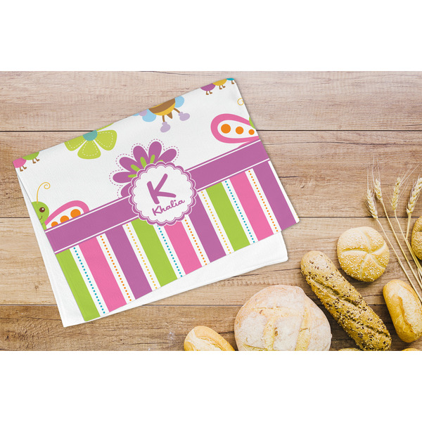 Butterflies & Stripes Microfiber Kitchen Towel - LIFESTYLE