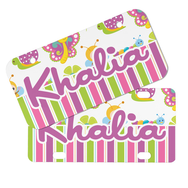 Butterflies & Stripes Mini License Plates - MAIN (4 and 2 Holes)