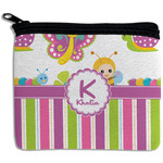 Butterflies & Stripes Rectangular Coin Purse (Personalized)
