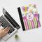Butterflies & Stripes Notebook Padfolio - LIFESTYLE (large)