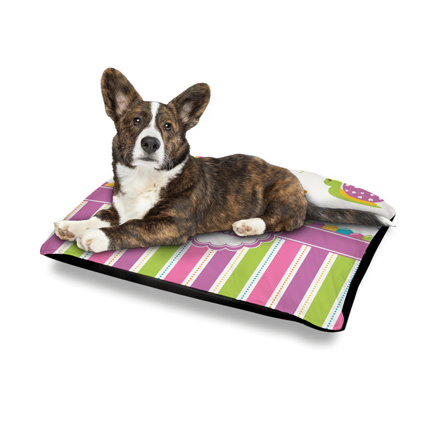 Butterflies & Stripes Outdoor Dog Beds - Medium - IN CONTEXT