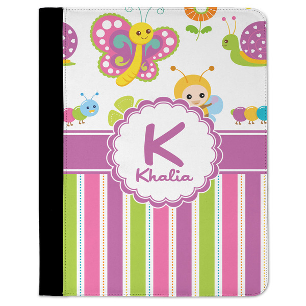 Custom Butterflies & Stripes Padfolio Clipboard (Personalized)