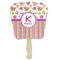 Butterflies & Stripes Paper Fan (Personalized)