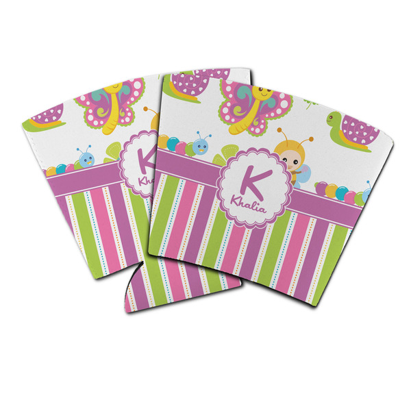 Custom Butterflies & Stripes Party Cup Sleeve (Personalized)