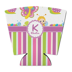 Butterflies & Stripes Party Cup Sleeve - with Bottom (Personalized)