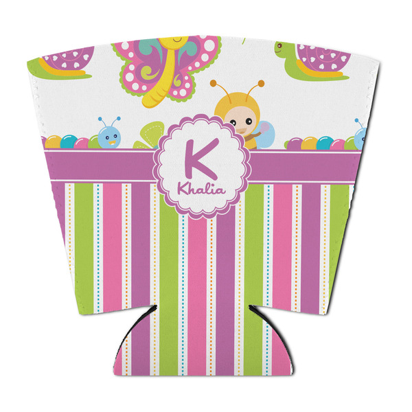 Custom Butterflies & Stripes Party Cup Sleeve - with Bottom (Personalized)