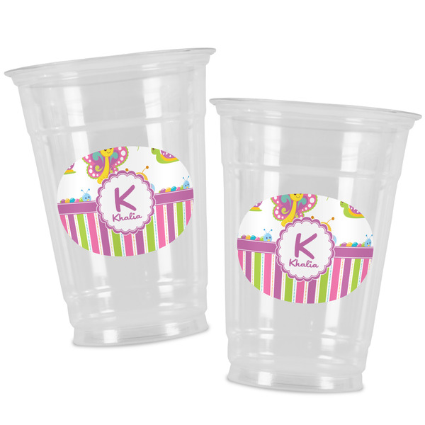 Butterflies & Stripes Party Cups - 16oz - Alt View