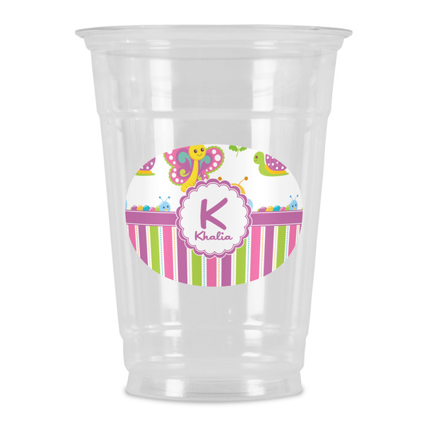 Custom Butterflies & Stripes Party Cups - 16oz (Personalized)