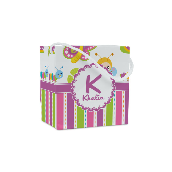 Custom Butterflies & Stripes Party Favor Gift Bags (Personalized)