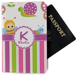 Butterflies & Stripes Passport Holder - Fabric (Personalized)
