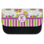 Butterflies & Stripes Canvas Pencil Case w/ Name and Initial
