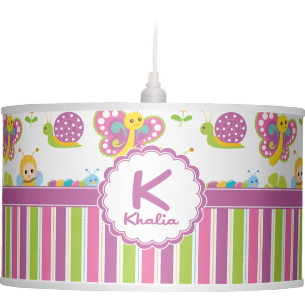 Butterflies & Stripes Pendant Lamp Shade