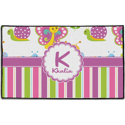Butterflies & Stripes Door Mat - 60"x36" (Personalized)