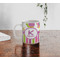 Butterflies & Stripes Personalized Coffee Mug - Lifestyle