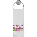 Butterflies & Stripes Hand Towel (Personalized)