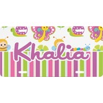 Butterflies & Stripes Front License Plate (Personalized)