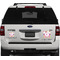 Butterflies & Stripes Personalized Square Car Magnets on Ford Explorer