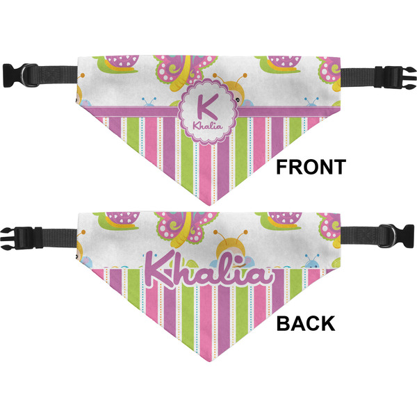 Butterflies & Stripes Pet Bandana Approval
