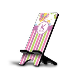 Butterflies & Stripes Cell Phone Stand (Large) (Personalized)