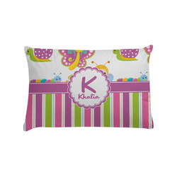 Butterflies & Stripes Pillow Case - Standard (Personalized)