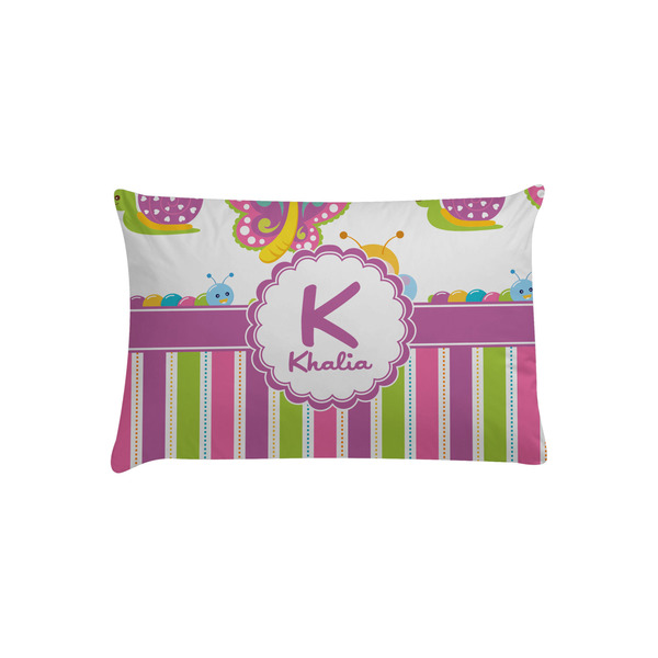 Custom Butterflies & Stripes Pillow Case - Toddler (Personalized)