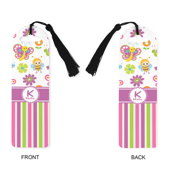 Butterflies & Stripes Plastic Bookmarks - Approval