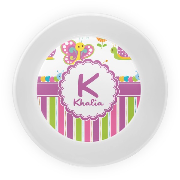 Butterflies & Stripes Melamine Bowl - Center