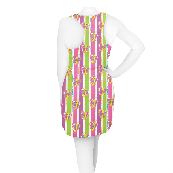 Butterflies & Stripes Racerback Dress - On Model - Back