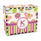 Butterflies & Stripes Recipe Box - Full Color - Front/Main