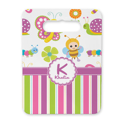 Butterflies & Stripes Rectangular Trivet with Handle (Personalized)